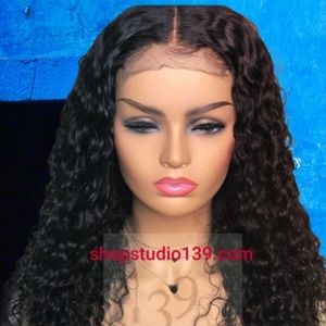 100% human hair free part waterwavewig
